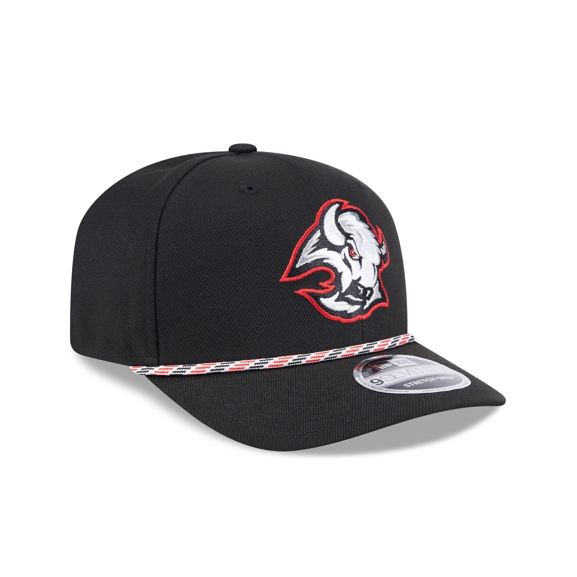 Buffalo Sabres Multi Rope Black 9SEVENTY Stretch-Snap Hat