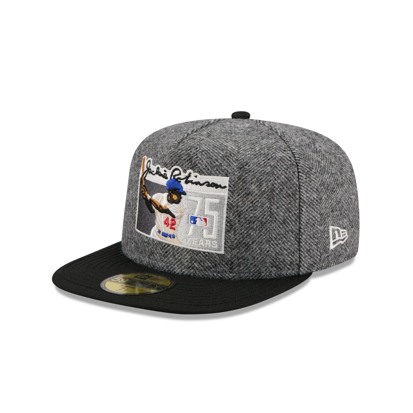 MLB Jackie Robinson Yorkshire Tweed 59FIFTY A-Frame Fitted Hat
