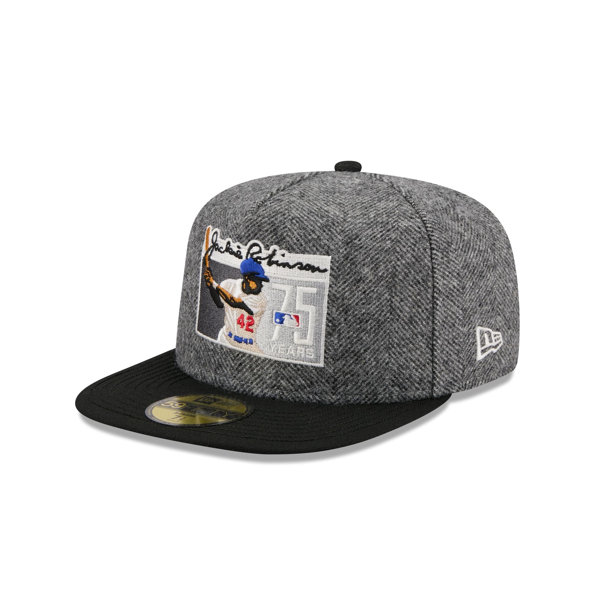 MLB Jackie Robinson Yorkshire Tweed 59FIFTY A-Frame Fitted Hat