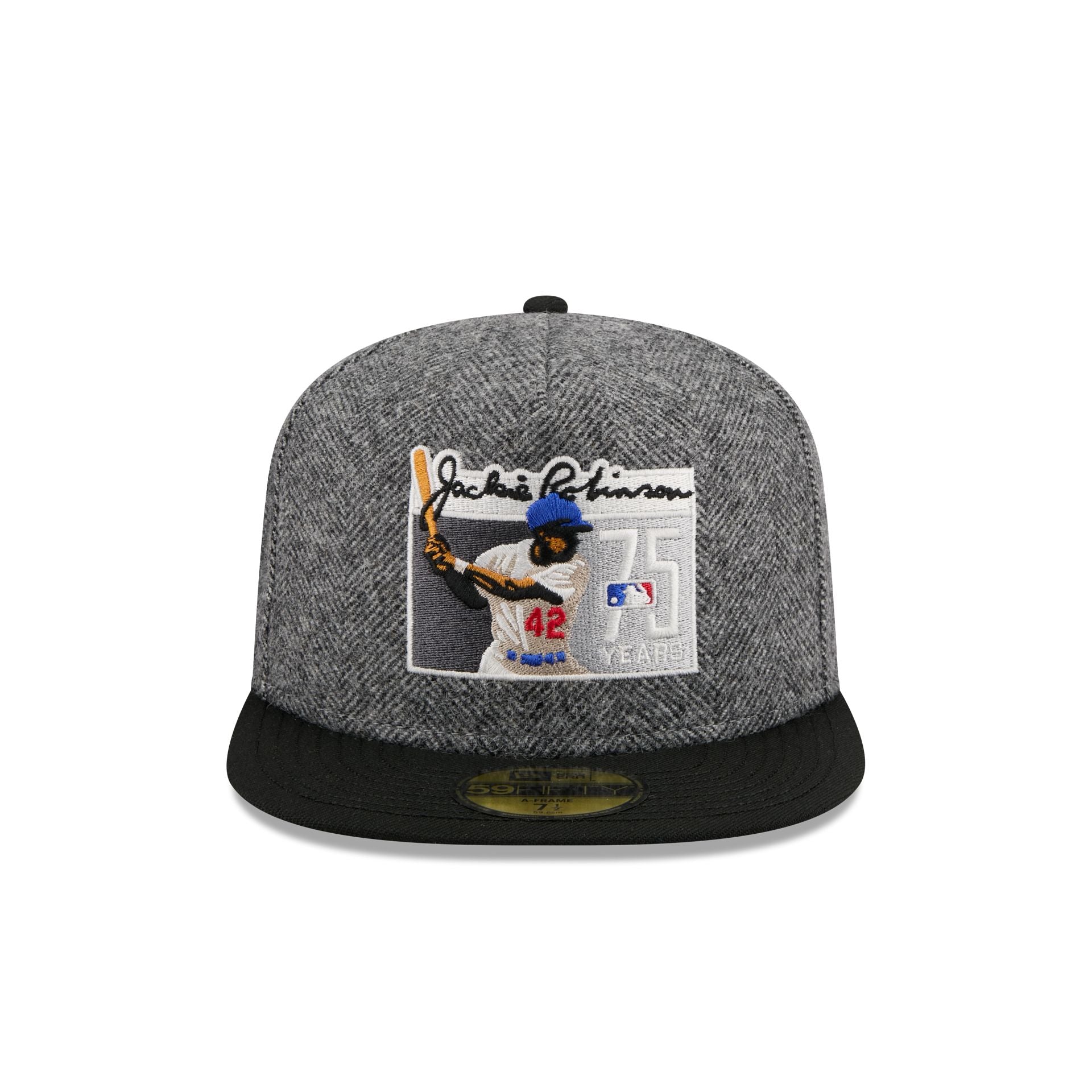 MLB Jackie Robinson Yorkshire Tweed 59FIFTY A-Frame Fitted Hat