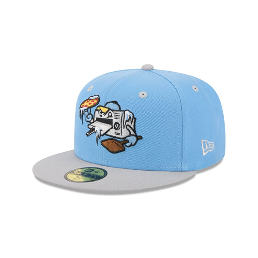 Wisconsin Timber Rattlers Theme Night Light Blue 59FIFTY Fitted Hat