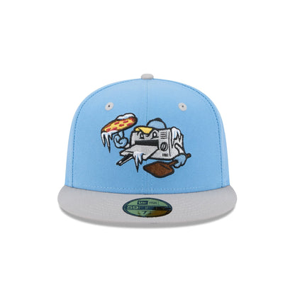 Wisconsin Timber Rattlers Theme Night Light Blue 59FIFTY Fitted Hat
