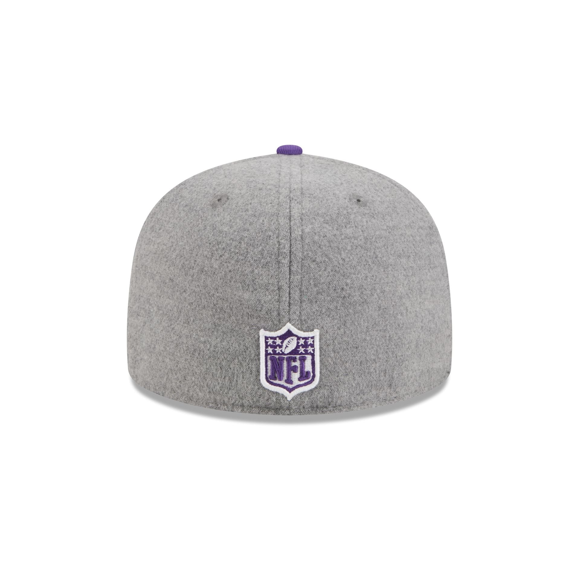 Minnesota Vikings Heather Gray Wool 59FIFTY Fitted Hat