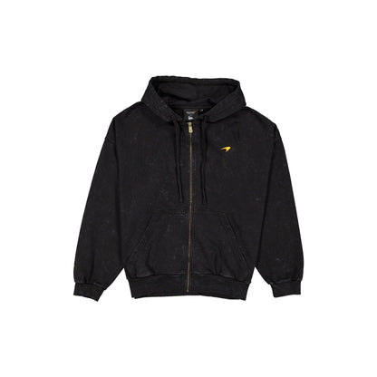 McLaren Formula 1 Team Washed Black Oversized Full-Zip Hoodie