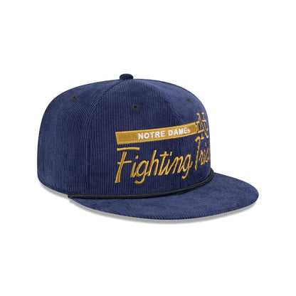 Notre Dame Fighting Irish College Vault Corduroy Rope 9FIFTY Snapback Hat