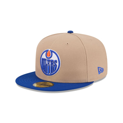 Edmonton Oilers Camel 59FIFTY Fitted Hat