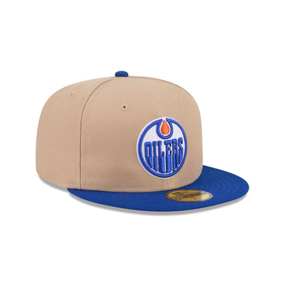 Edmonton Oilers Camel 59FIFTY Fitted Hat