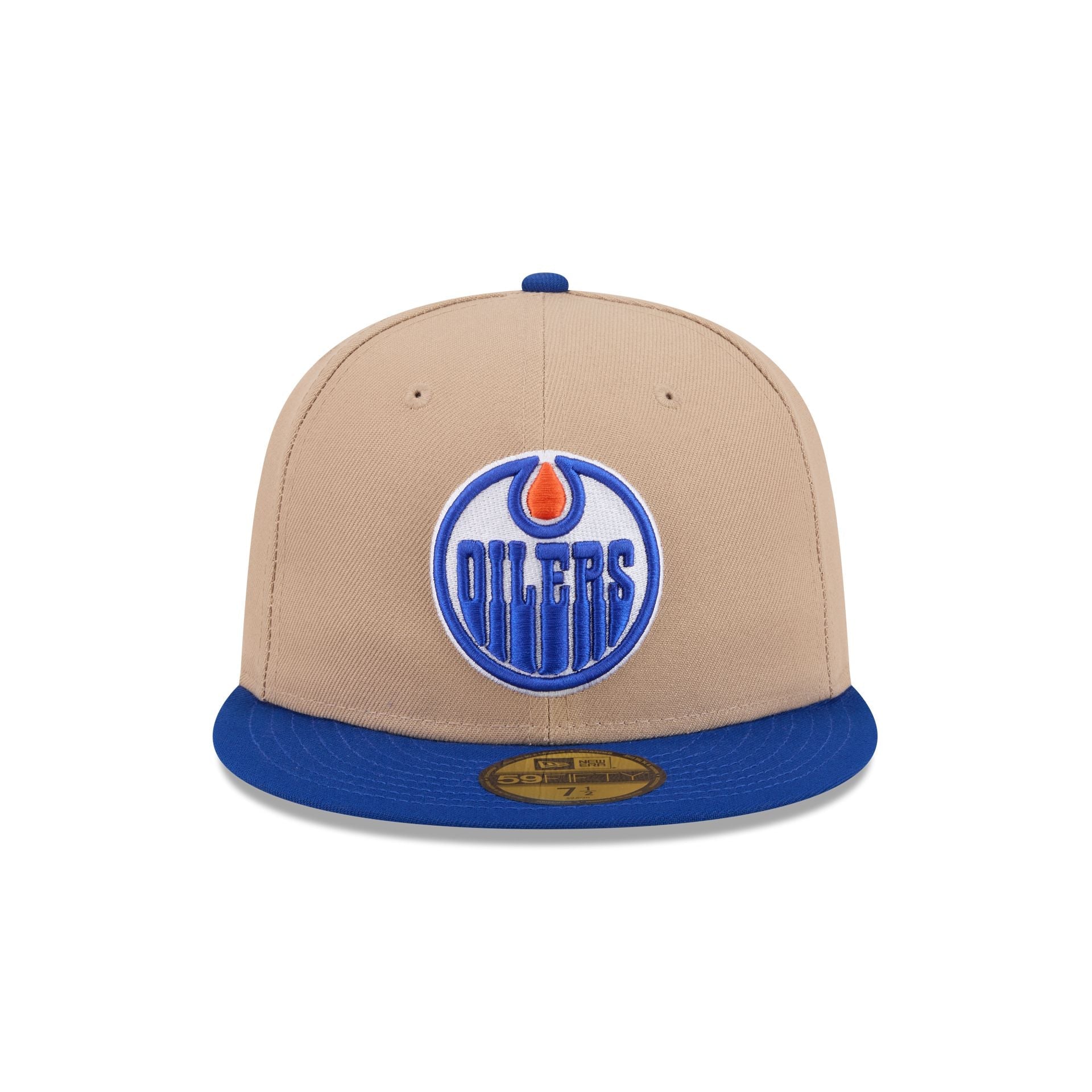 Edmonton Oilers Camel 59FIFTY Fitted Hat