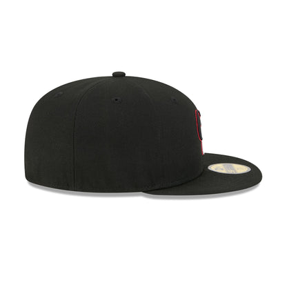 Clark Atlanta Panthers Go-To Black 59FIFTY Fitted Hat