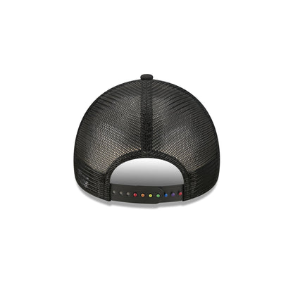 Los Angeles Lakers Rainbow Wordmark 9FORTY A-Frame Trucker Hat