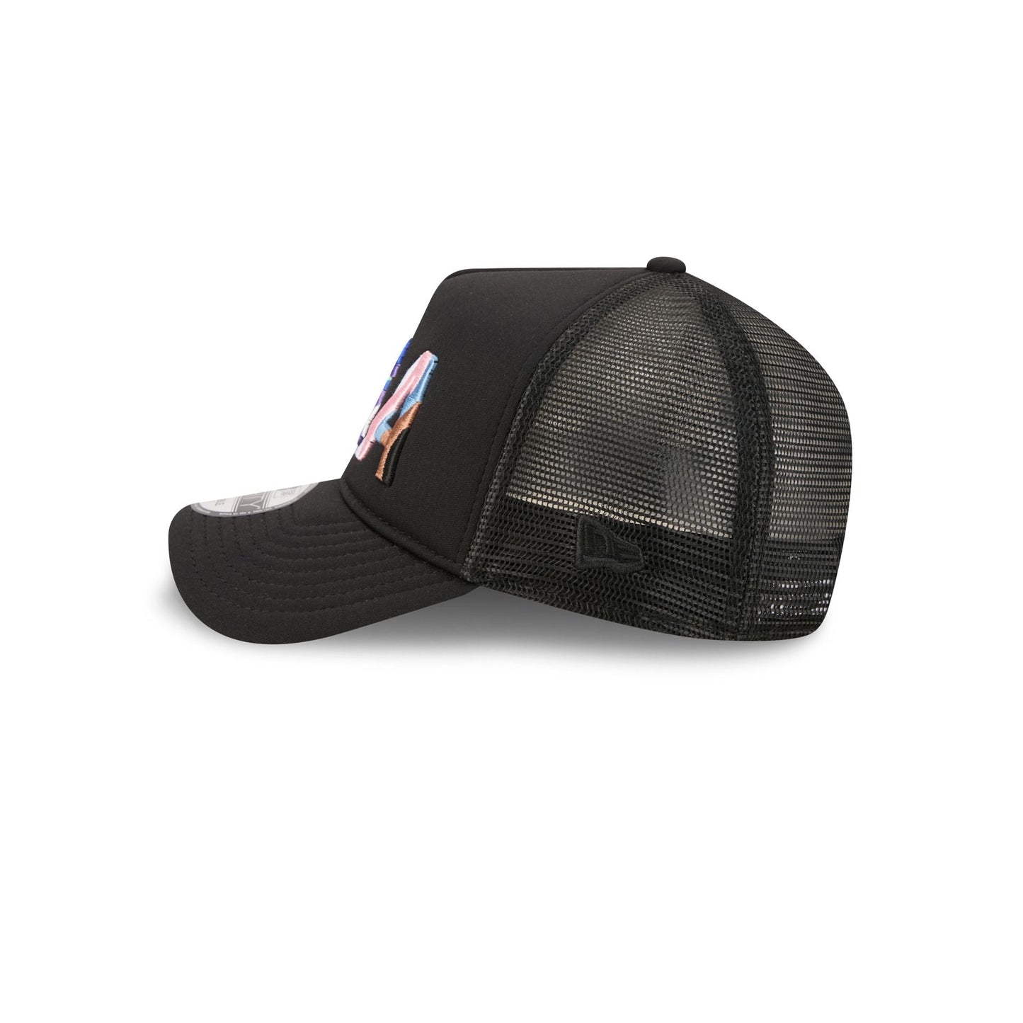 US Soccer Rainbow Wordmark 9FORTY A-Frame Trucker Hat
