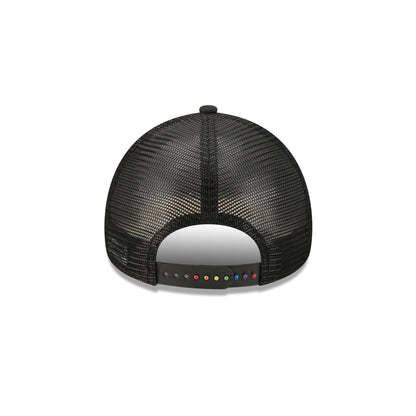 New York Knicks Rainbow Wordmark 9FORTY A-Frame Trucker Hat