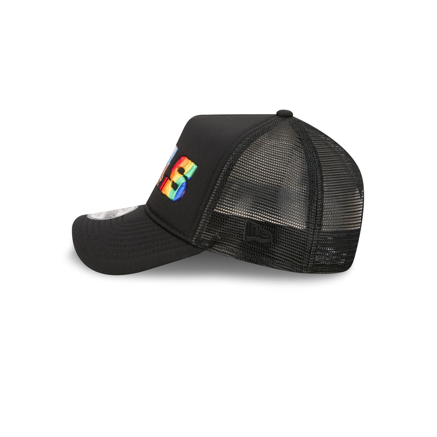 Buffalo Bills Rainbow Wordmark 9FORTY A-Frame Trucker Hat