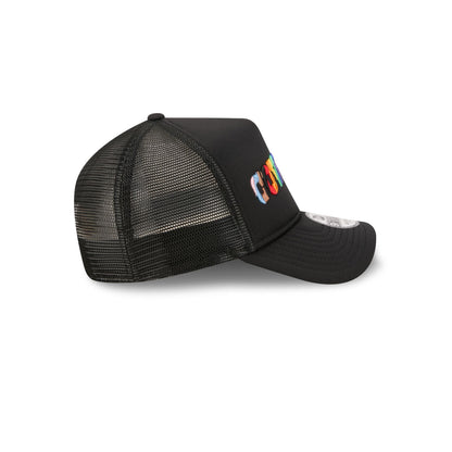 Dallas Cowboys Rainbow Wordmark 9FORTY A-Frame Trucker Hat