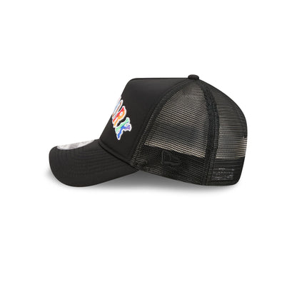 New York Mets Rainbow Wordmark 9FORTY A-Frame Trucker Hat