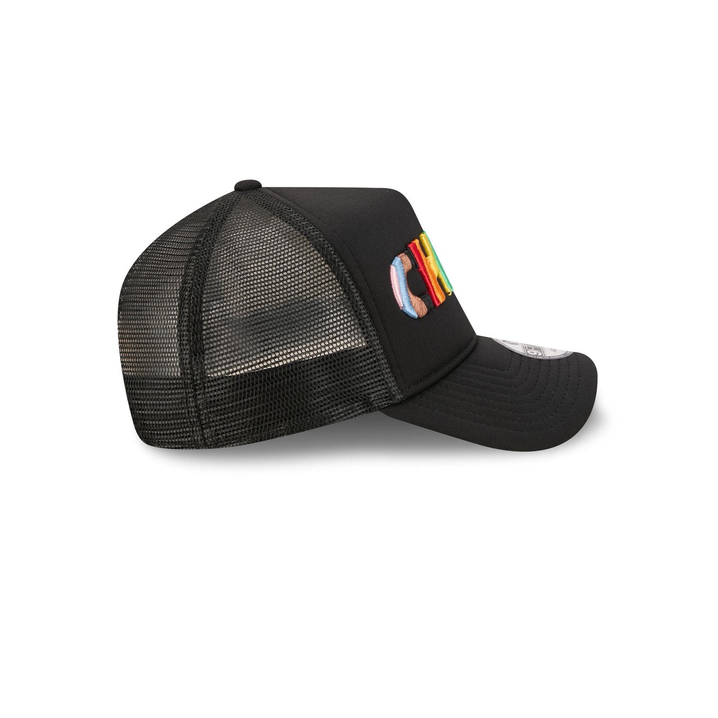 Kansas City Chiefs Rainbow Wordmark 9FORTY A-Frame Trucker Hat