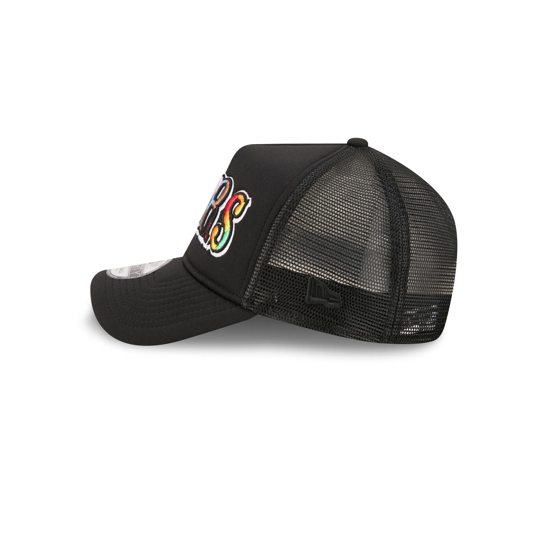 San Francisco 49ers Rainbow Wordmark 9FORTY A-Frame Trucker Hat
