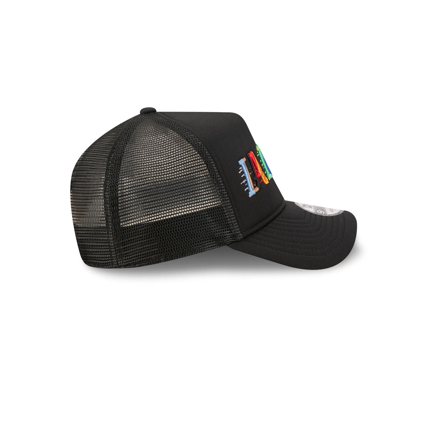 Los Angeles Kings Rainbow Wordmark 9FORTY A-Frame Trucker Hat