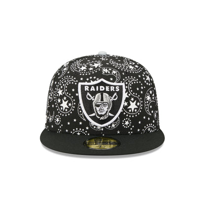 Las Vegas Raiders Star Studded 59FIFTY Fitted Hat