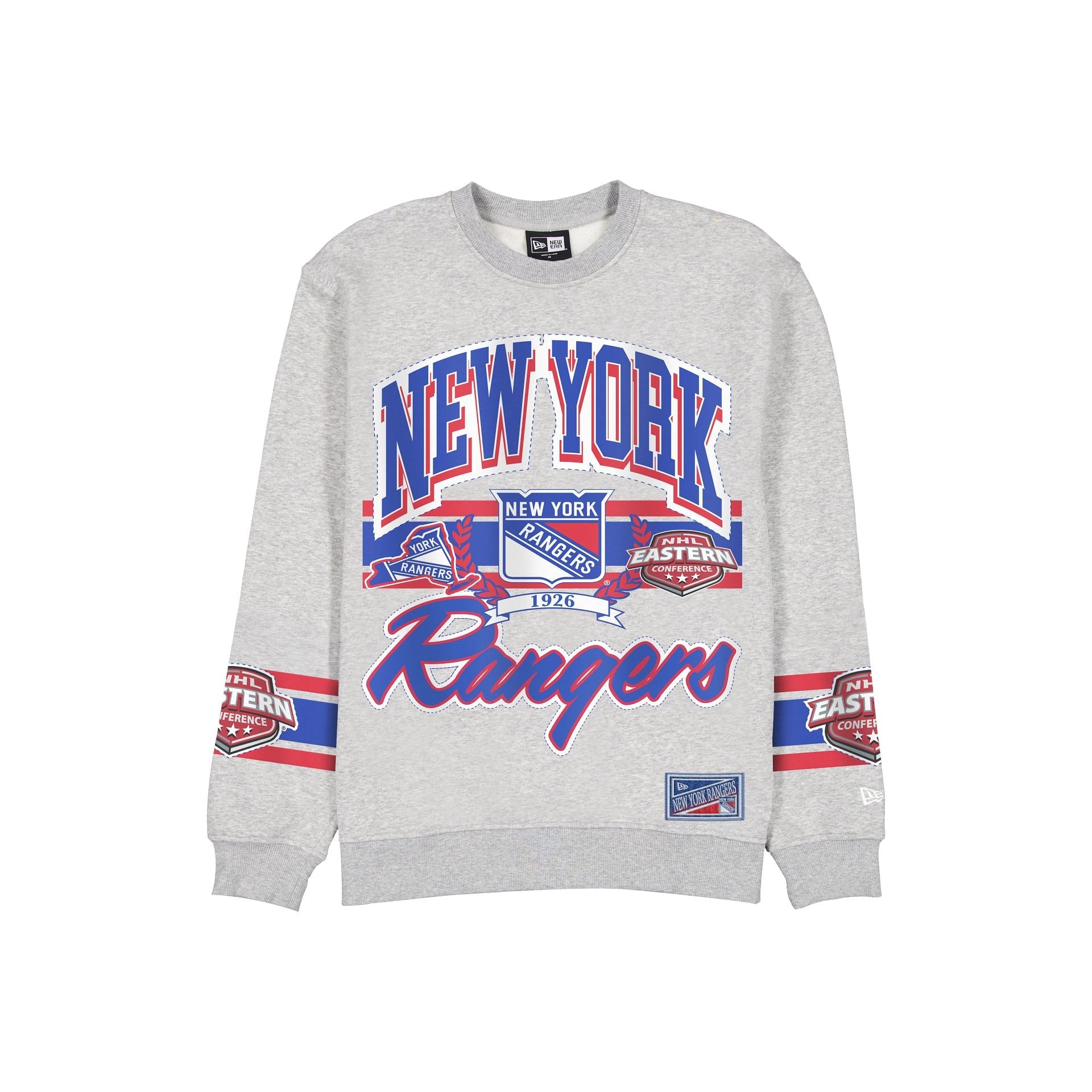 New York Rangers Sport Classics Vintage Gray Crewneck