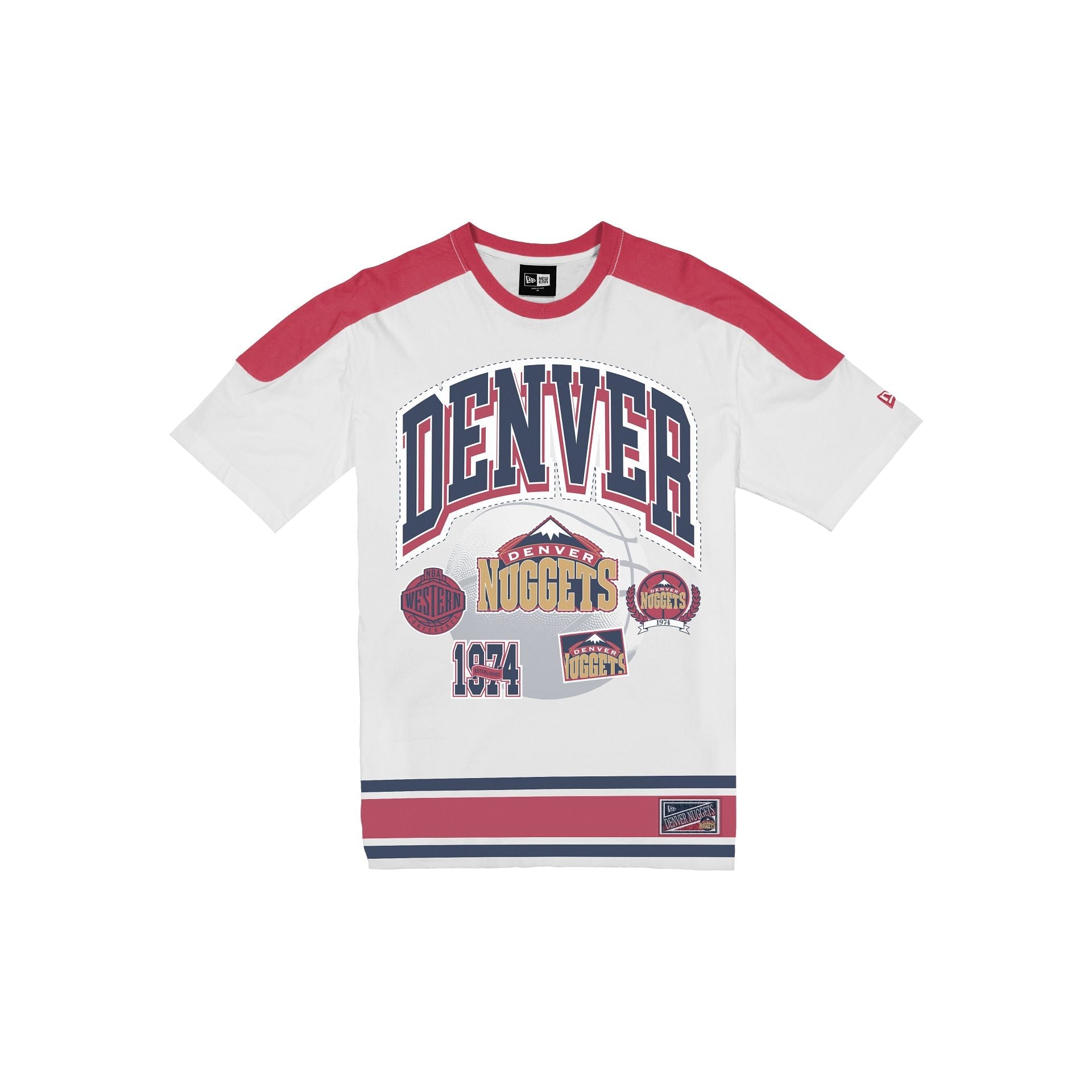 Denver Nuggets Sport Classics Vintage White T-Shirt