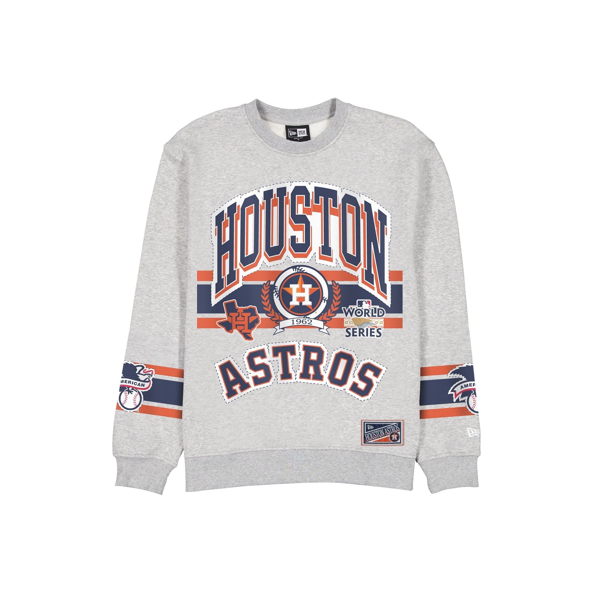 Houston Astros Sport Classics Vintage Gray Crewneck