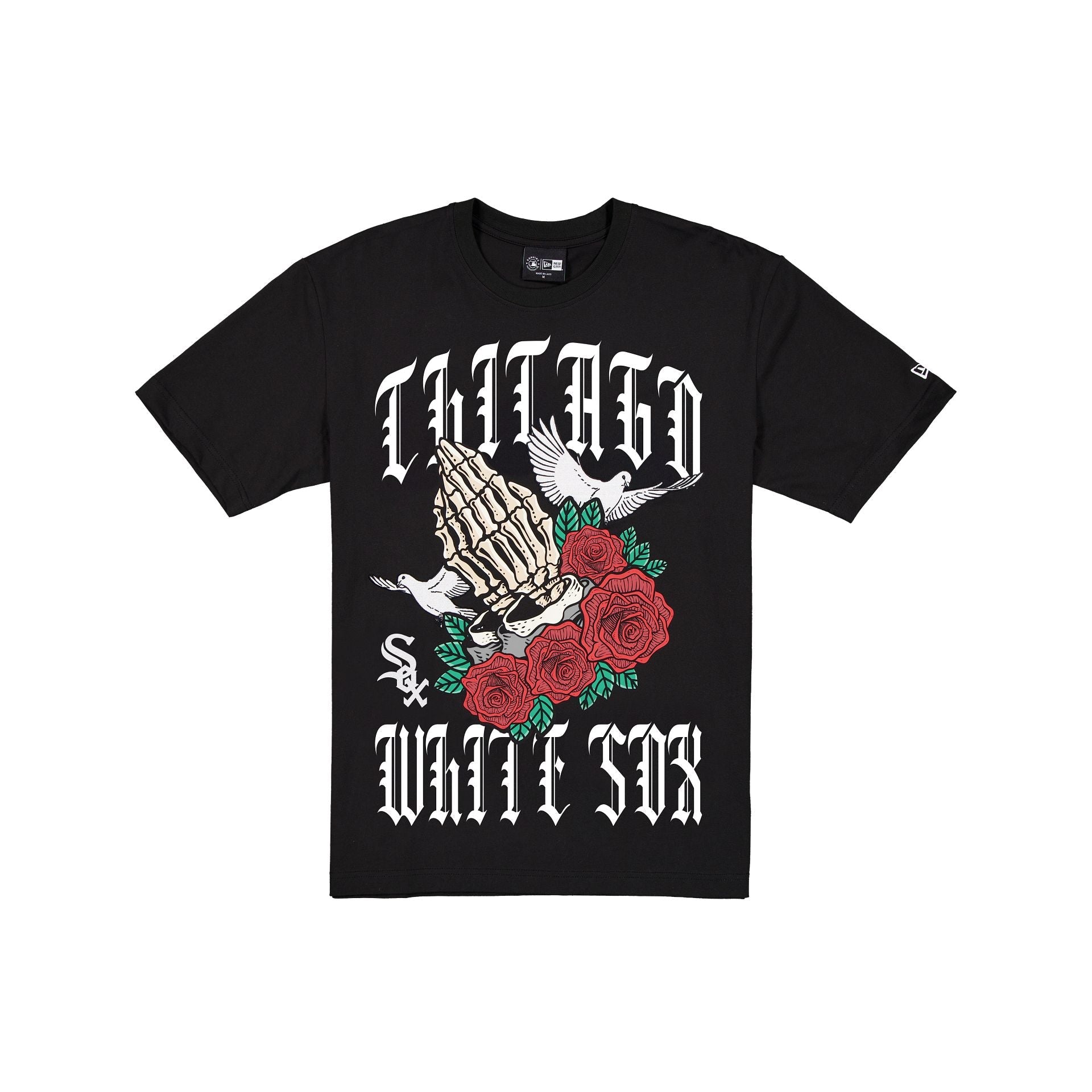 Chicago White Sox Gothic Bloom Black T-Shirt