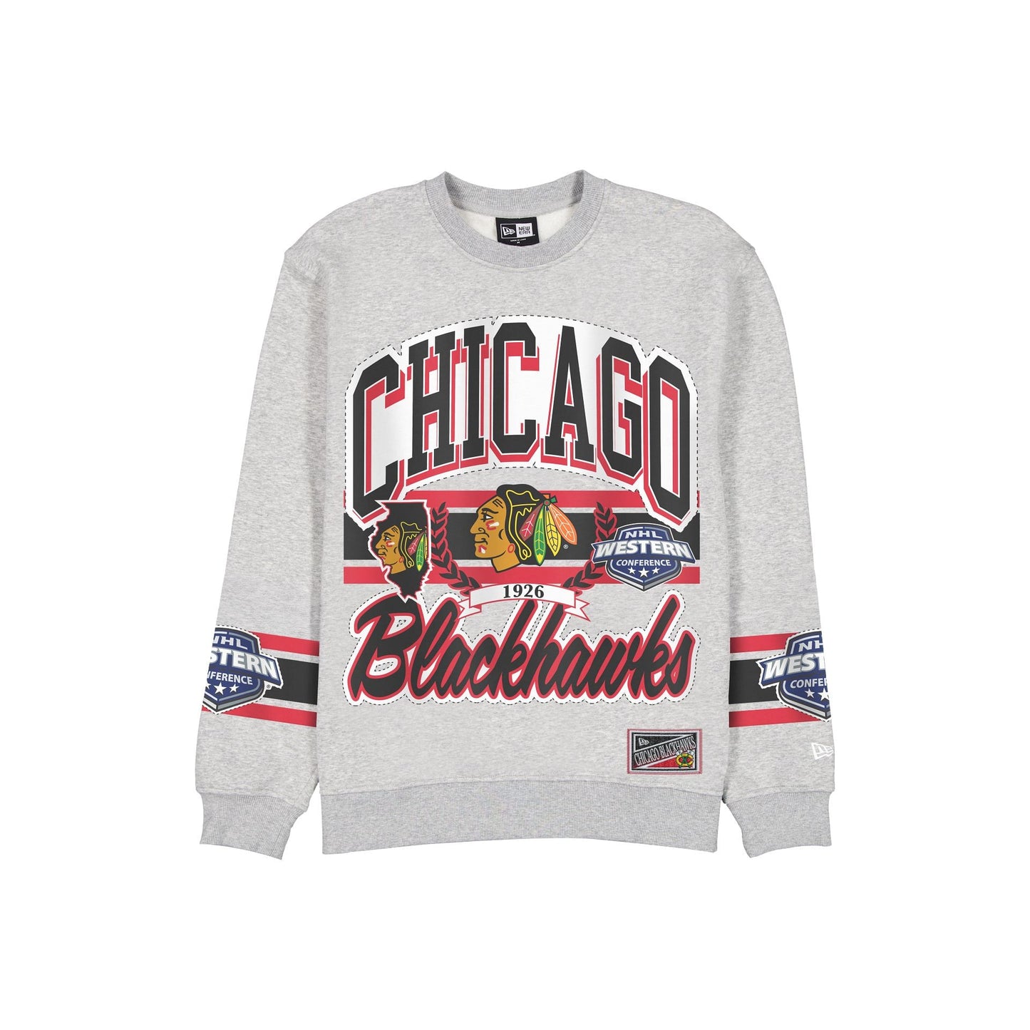 Chicago Blackhawks Sport Classics Vintage Gray Crewneck