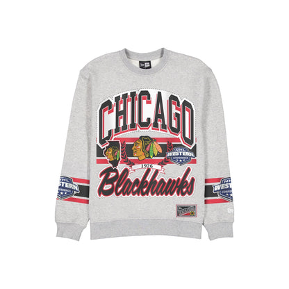 Chicago Blackhawks Sport Classics Vintage Gray Crewneck