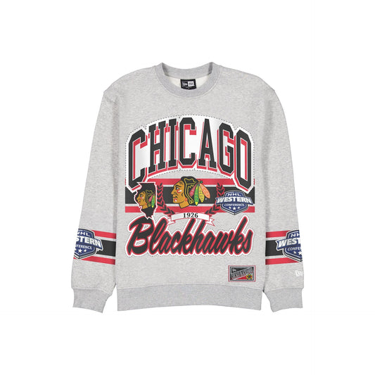 Chicago Blackhawks Sport Classics Vintage Gray Crewneck