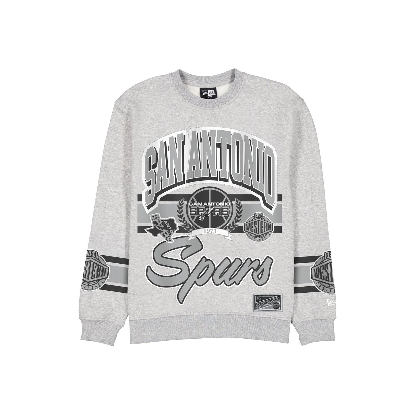 San Antonio Spurs Sport Classics Vintage Gray Crewneck