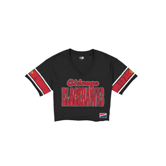 Chicago Blackhawks Throwback Women's Cropped T-Shirt