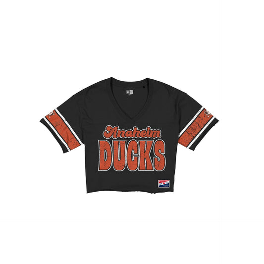Anaheim Ducks Throwback Women's Cropped T-Shirt