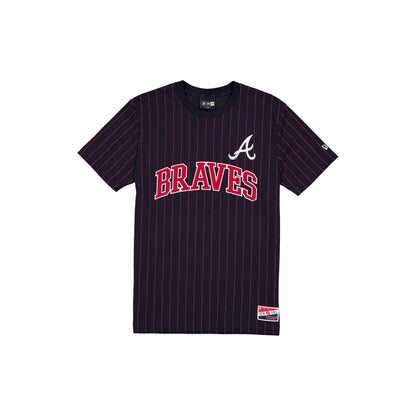 Atlanta Braves Throwback Applique Pinstripe T-Shirt
