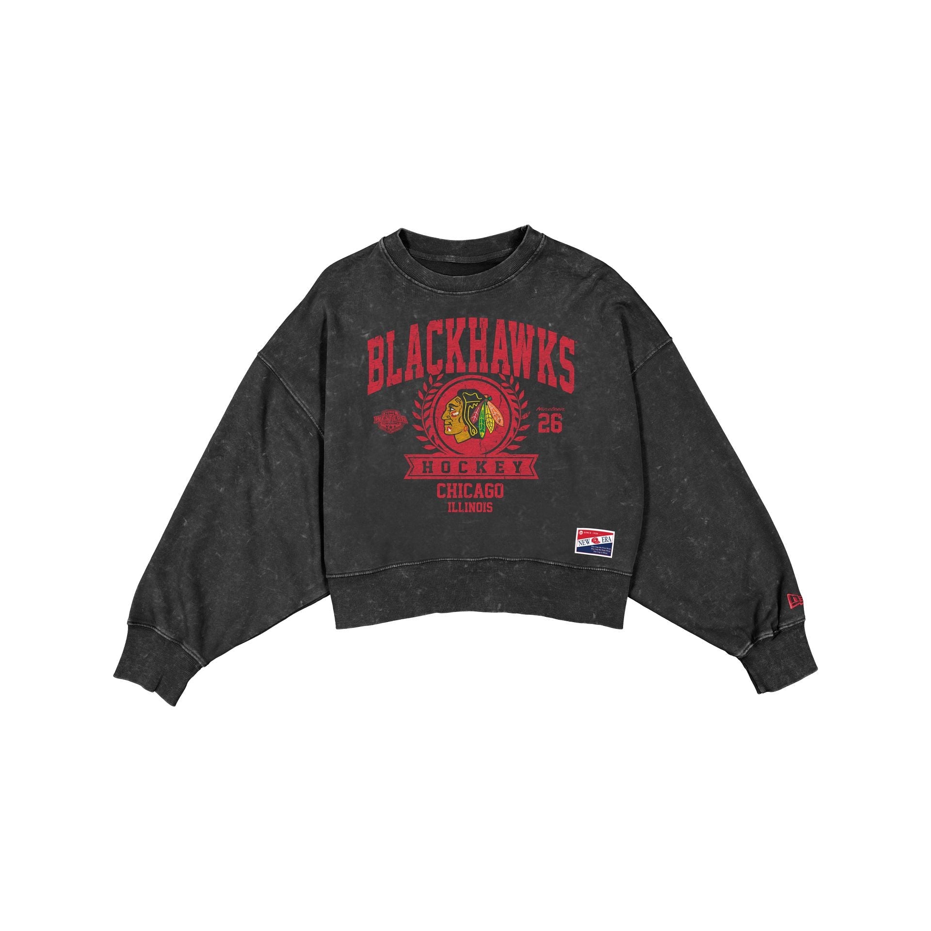 Chicago Blackhawks Throwback Women's Boxy Crewneck