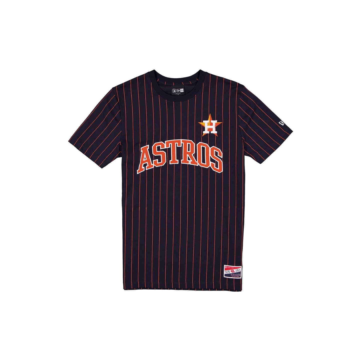 Houston Astros Throwback Applique Pinstripe T-Shirt