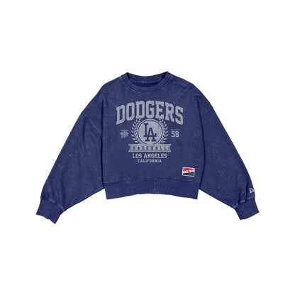 Los Angeles Dodgers Throwback Women's Boxy Crewneck