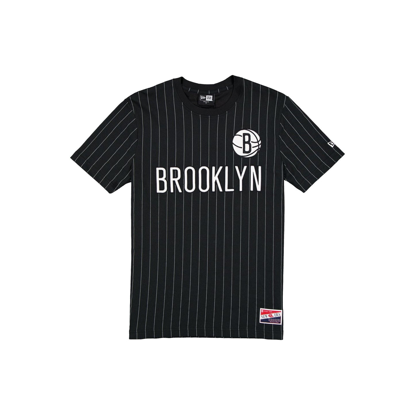 Brooklyn Nets Throwback Applique Pinstripe T-Shirt