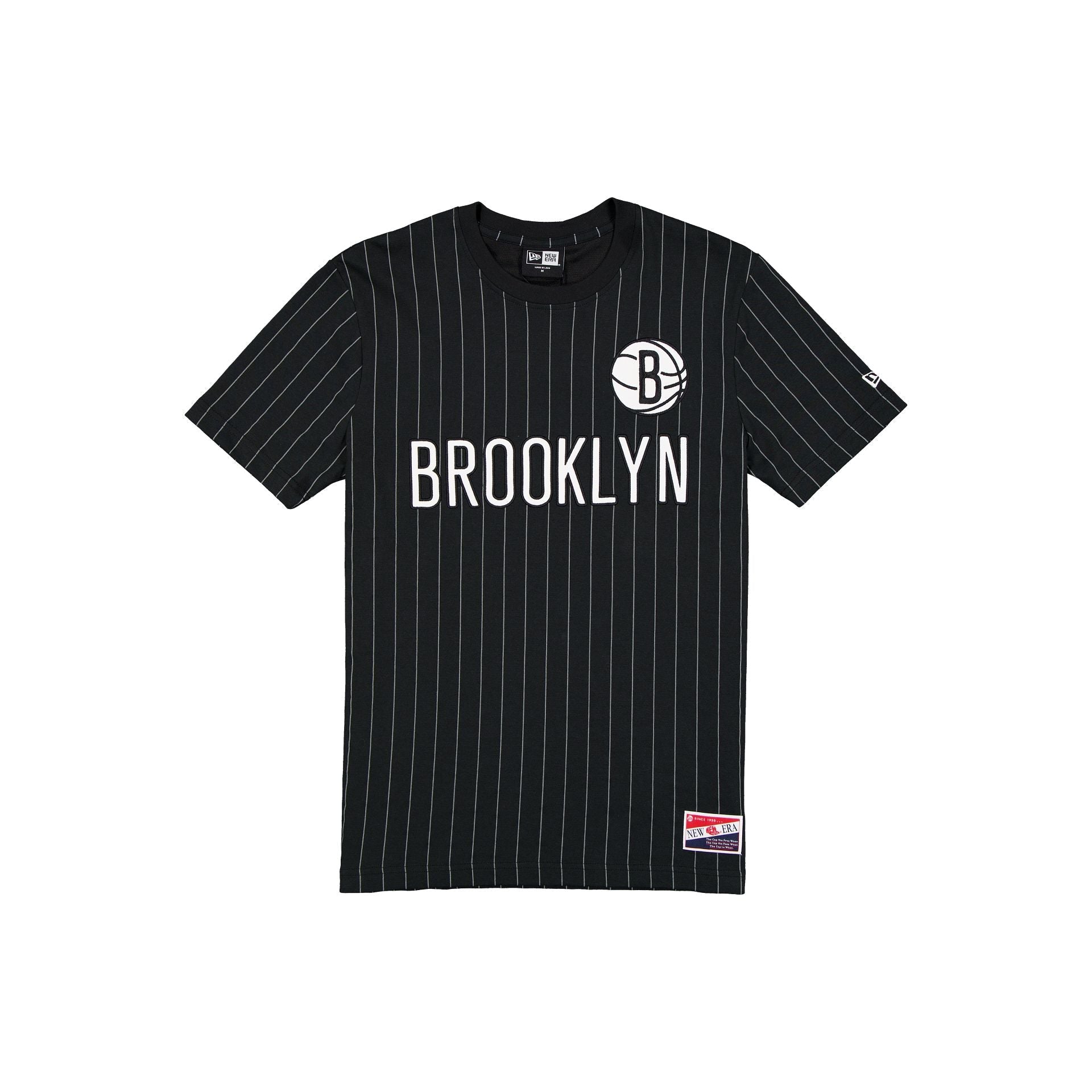 Brooklyn Nets Throwback Applique Pinstripe T-Shirt