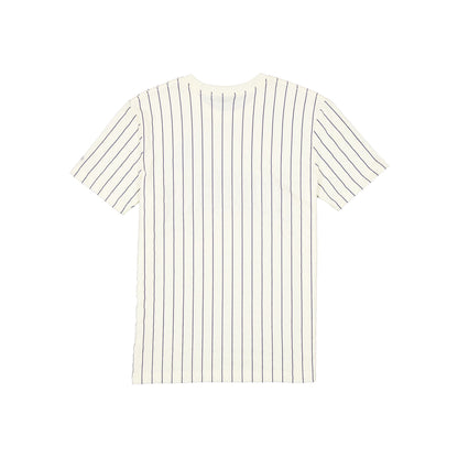 New York Yankees Throwback Applique Pinstripe Chrome White T-Shirt