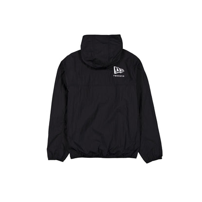 Atlanta Braves Logo Essentials Black Full-Zip Windbreaker