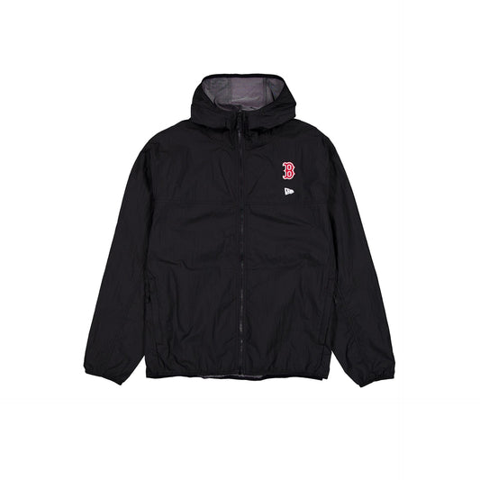 Boston Red Sox Logo Essentials Black Full-Zip Windbreaker
