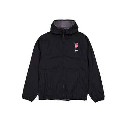 Boston Red Sox Logo Essentials Black Full-Zip Windbreaker