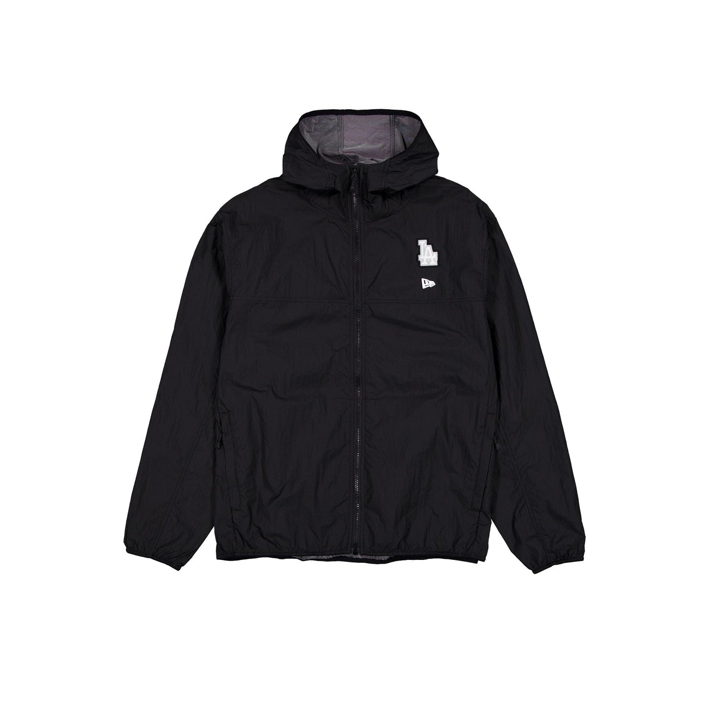 Los Angeles Dodgers Logo Essentials Black Full-Zip Windbreaker
