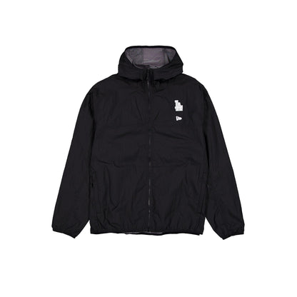 Los Angeles Dodgers Logo Essentials Black Full-Zip Windbreaker