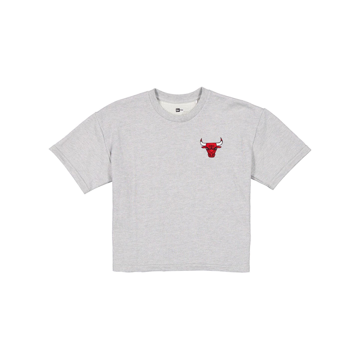 Chicago Bulls Glam Game Women's Cropped Heather Gray T-Shirt
