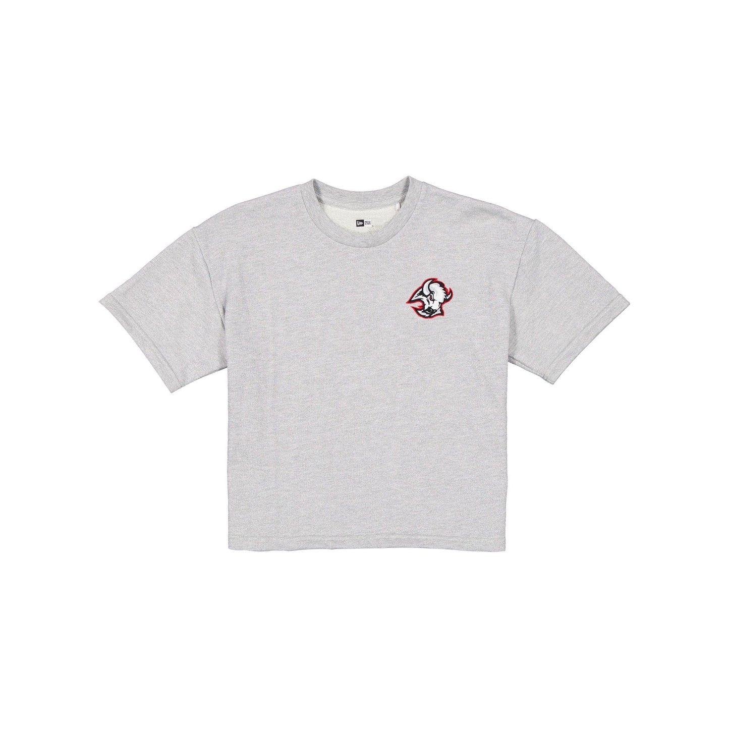 Buffalo Sabres Glam Game Women's Cropped Heather Gray T-Shirt
