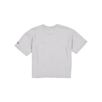 Buffalo Sabres Glam Game Women's Cropped Heather Gray T-Shirt