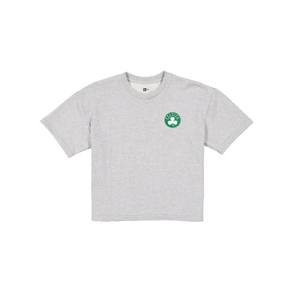 Boston Celtics Glam Game Women's Cropped Heather Gray T-Shirt