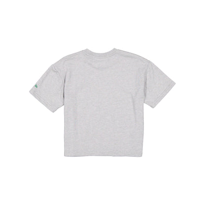 Boston Celtics Glam Game Women's Cropped Heather Gray T-Shirt